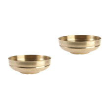 2Pcs Golden Kitchen Ramen Bowl for Soup, Noodles and Mixed Rice Use