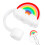 2Pièces Embouts Silicone Décoratifs Arc-En-Ciel Réutilisables 2