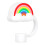 2Pièces Embouts Silicone Décoratifs Arc-En-Ciel Réutilisables 3