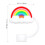 2Pièces Embouts Silicone Décoratifs Arc-En-Ciel Réutilisables 4