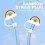 2Pièces Embouts Silicone Décoratifs Arc-En-Ciel Réutilisables 8