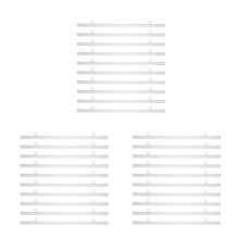 30Pcs PVC Poster Poles Rail White for Easy Wall Mount and Display