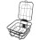 2Pcs Black Bike Basket Practical Storage Holder 2