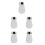 5Pcs Silver ABS Trombone Practice Mute Silent Noise Remove Tool 1