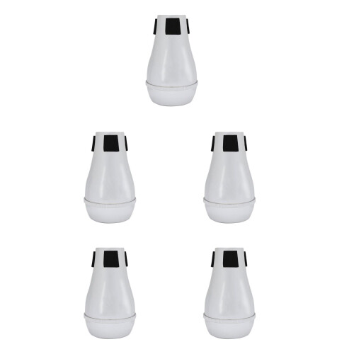 5Pcs Silver ABS Trombone Practice Mute Silent Noise Remove Tool