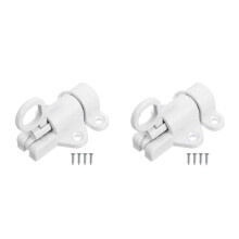 2Pcs Lightweight Aluminum Hatch Latch White Durable Cabinet Door Catch