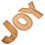 6Pièces Plateau Snack Bambou Khaki Lettre Joy Pour Réceptions 2