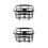 2Pcs Black Bike Basket Practical Storage Holder 6