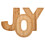 6Pièces Plateau Snack Bambou Khaki Lettre Joy Pour Réceptions 3