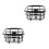 2Pcs Black Bike Basket Practical Storage Holder 7