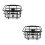 2Pcs Black Bike Basket Practical Storage Holder 8
