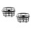 2Pcs Black Bike Basket Practical Storage Holder 9