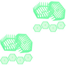 12Pcs Light Green Aviposition Partition Panels Beekeeping