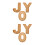 6Pièces Plateau Snack Bambou Khaki Lettre Joy Pour Réceptions 7