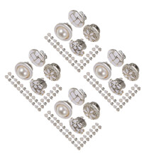 160Pcs Flat Metal No Sew Buttons Clip Pins for Clothes Cardigan Coats