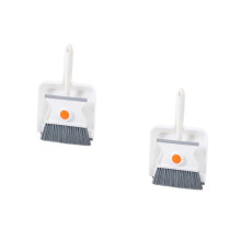 2Sets Brush and Dustpan Set Miniature Lightweight Cleaning Kit