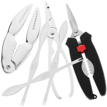 1 set 6 pcs crab peeling tools and opening clamps