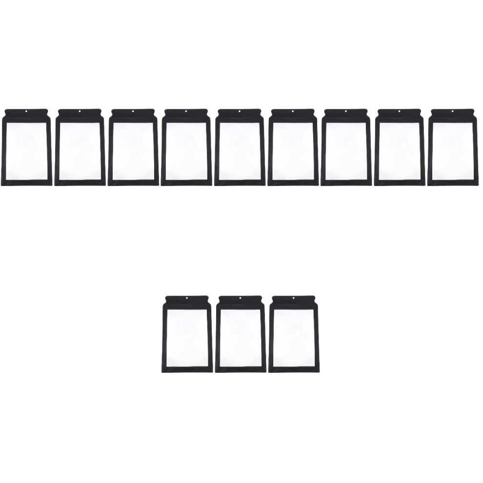 Vaguelly Black 12Pcs Reading Magnifier For Seniors 3X Magnification Lightweight