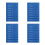 4Pcs Blue Polyester Wall Pocket Chart for Classroom and Home Storage 1