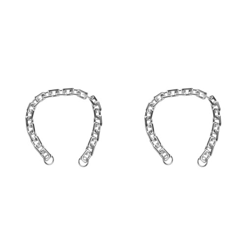 2Pcs Silver Purse Handle Chain Zinc Alloy Durable Shoulder Bag Strap