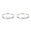 2Pcs Stainless Steel Pizza Saucing Rings for Home Baking Silver 1