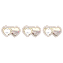 3Pcs Heart Shape Desktop Music Boxes with Dancing Ballerina Figure
