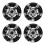 4Pcs Multi Plastic Hubcap Covers for Golf Cart and Car Wheels 1