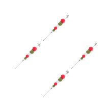 4Pcs Multi Color Fondant Cake Marking Needles Plastic Stainless Steel