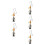 5Pièces Pendentifs Calebasse Chinoise Gland 4