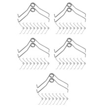 50Pcs Silver Garden Pruner Springs Steel Replacement for Hand Shears