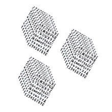 24St Decoratieve Stickers PVC Zwart Waterdicht Voor Huis En Postbus