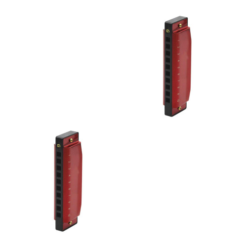 2 Pieces Mini 10 Hole 20 Tone Harmonica Use