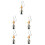 5Pièces Pendentifs Calebasse Chinoise Gland 7