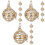 15Pcs Gold Essential Oil Pendant Aromatherapy Diffuser Necklace Locket 1