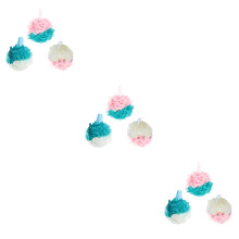 9Pcs Mesh Bath Balls Assorted Color Shower Ball Soft Exfoliating Bath