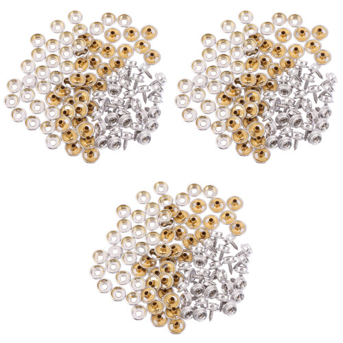 3Sets Boat Canvas Snap Kit Durable Copper Marine Fastener in Silver