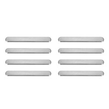 8Pcs Silver Stainless Steel Street Blind Boards for Outdoor Safety Use