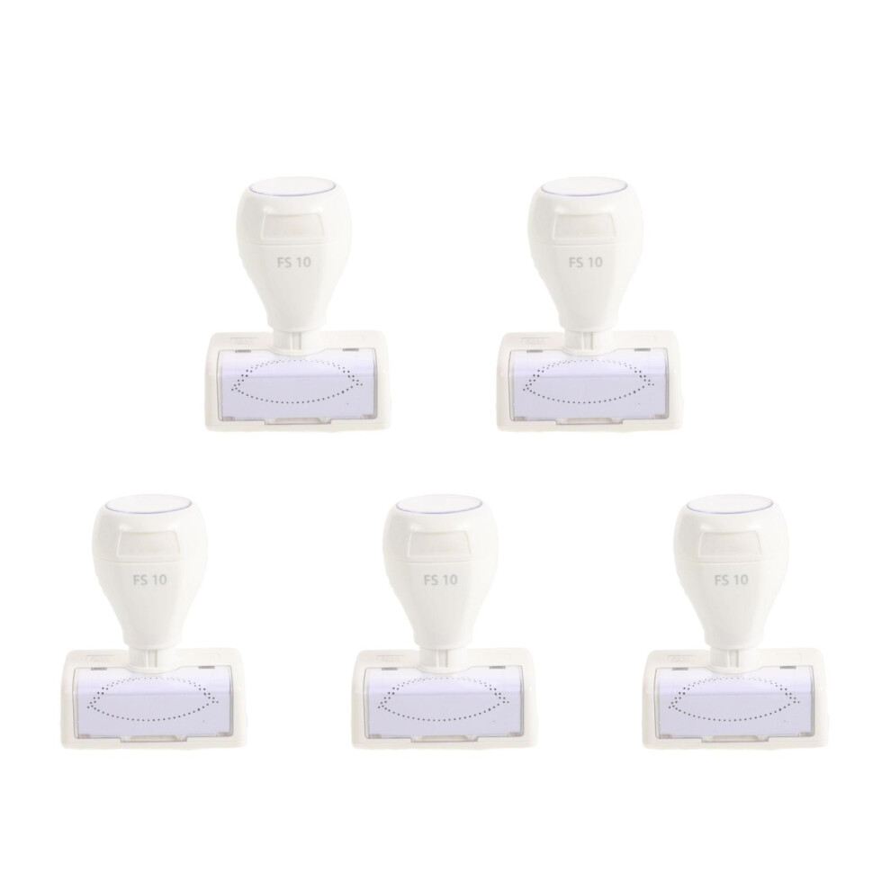 Vaguelly White 5Pcs Makeup Lash Stamp Plastic Eyelash Practice Tool For Women