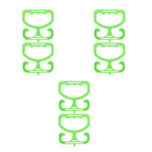 6Pcs Plastic Grocery Bag Grips Green Heavy Load Carrier for Home Use