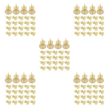 150Pcs Map Tacks and Poster Pins - Golden Plastic Head Steel Push Pins