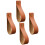 20Pcs Brown Curtain Rod Holders Wall Mounted Hooks for Home 1