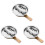 3Pcs Durable Round Fire Hydrant Latch Silver Toolbox Lock Replacement 1