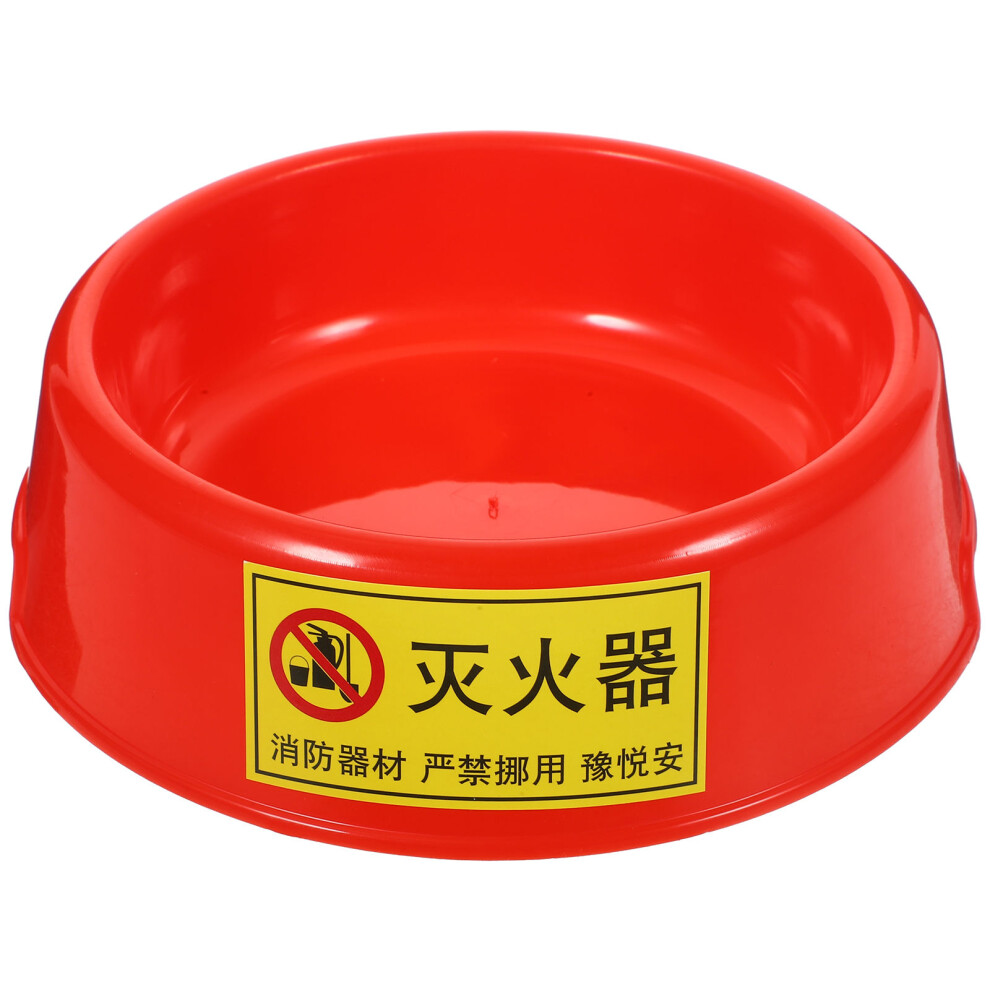 6Pcs Plastic Fire Extinguisher Bracket Luminous Base For Home Use Red 3703116070390