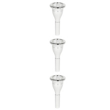 3Pcs Silver Tuba Mouthpiece Brass Replacement Instrument Accessory