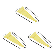 3Pièces Chiffons De Nettoyage Jaunes Pour Saxophone Flûte Clarinette