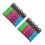 2Pcs Assorted Color Transparent Pet Highlighter Tape for School Use 1