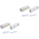 2Pcs White Wall Mounted Umbrella Rack Adhesive Storage Holder for Home 1