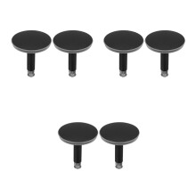 6Pcs Black Copper Shower Drain Cover Tub Hair Catcher