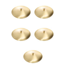 5Pcs Small Brass Ashtray Dome Covers Golden Color for Home Storage