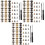 180Sets Practical Brass and Iron Rivet Studs Screw Kit Assorted Colors 1